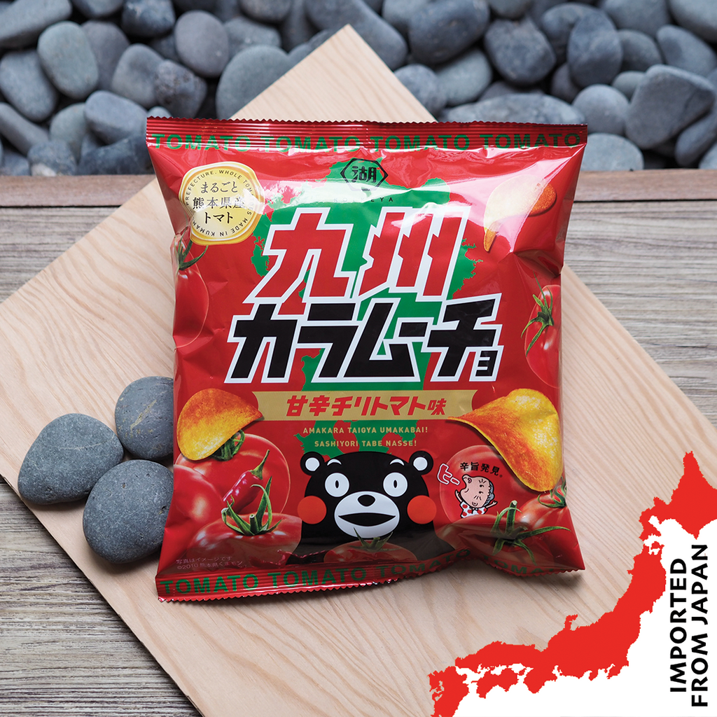 Koikeya Kyushu Karamucho Sweet and Spicy Chili Tomato Potato Chips - 57g