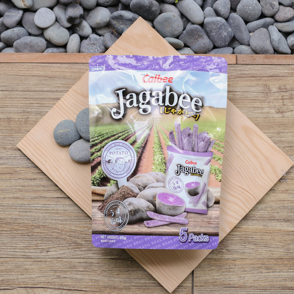 Calbee Jagabee Pouch Purple Potato - 17g x 5 Packs