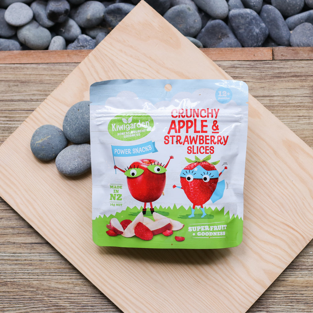 Kiwigarden Crunchy Apple & Strawberry Slices - 14g