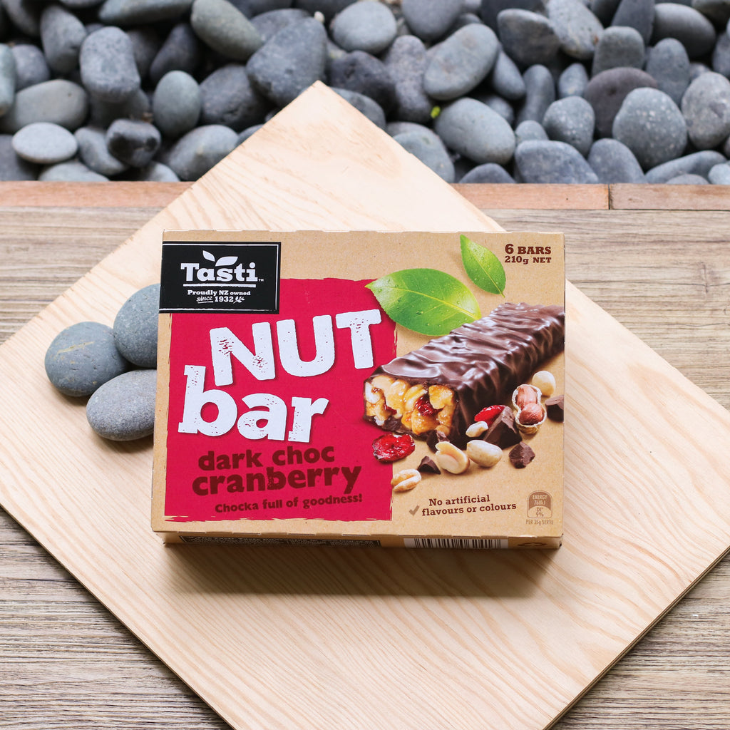 Tasti Nut Bar Dark Choc Cranberry - 210g