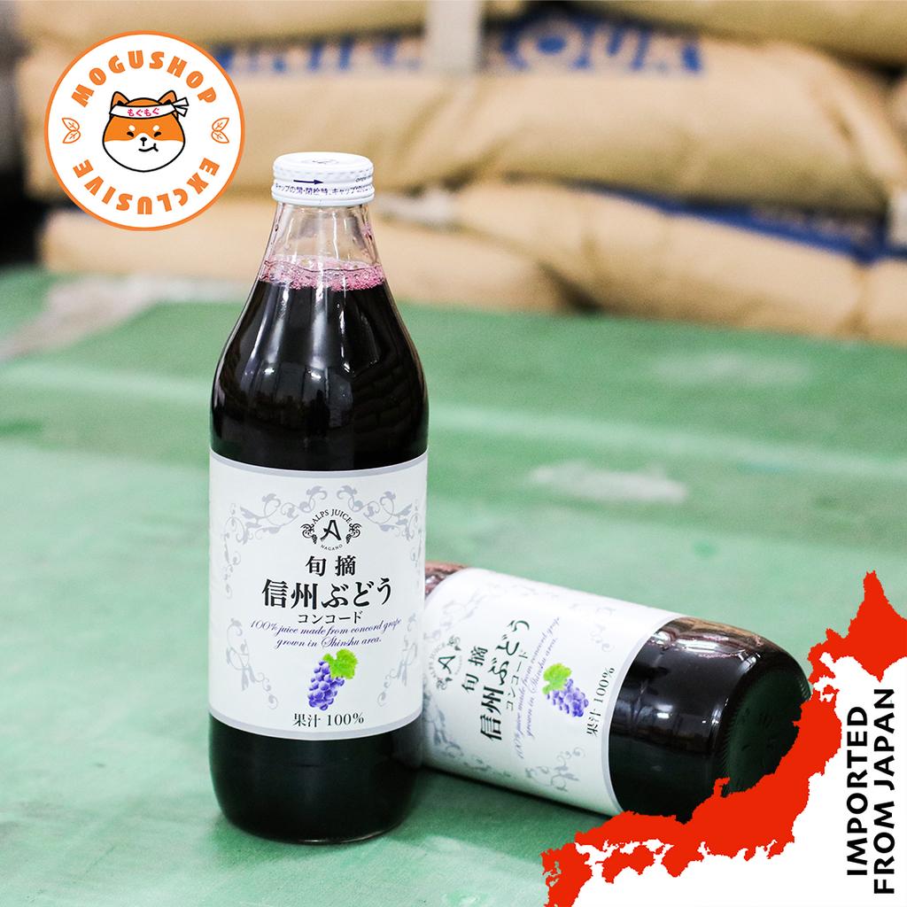 Alps Shinshu Concord Straight Red Grape Juice 100% - 1L