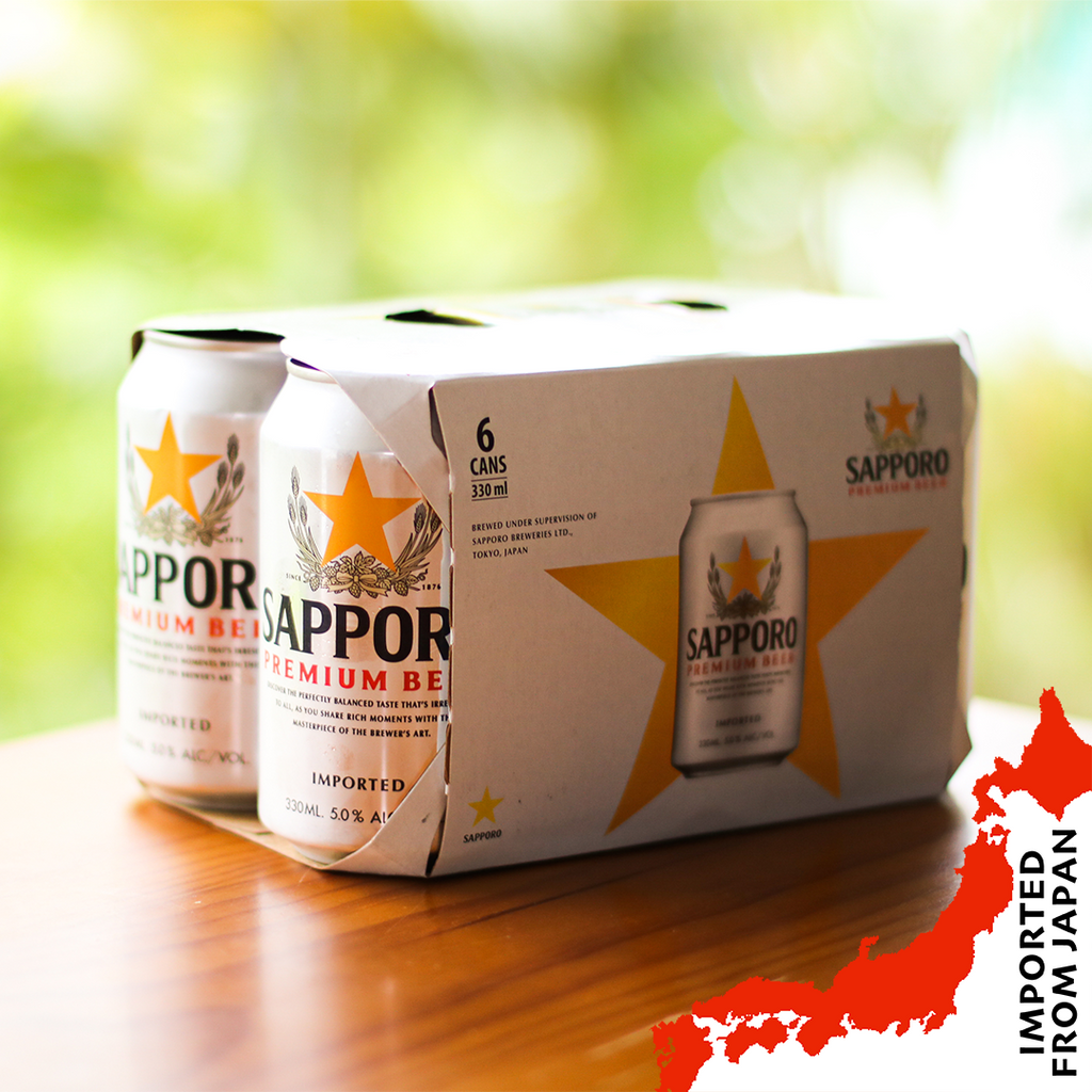 Sapporo Premium Beer (330ml) - 6 cans